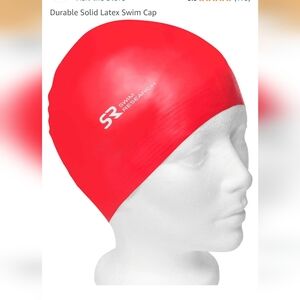 New 3 Pack Swim Research Red Latex Swim Cap